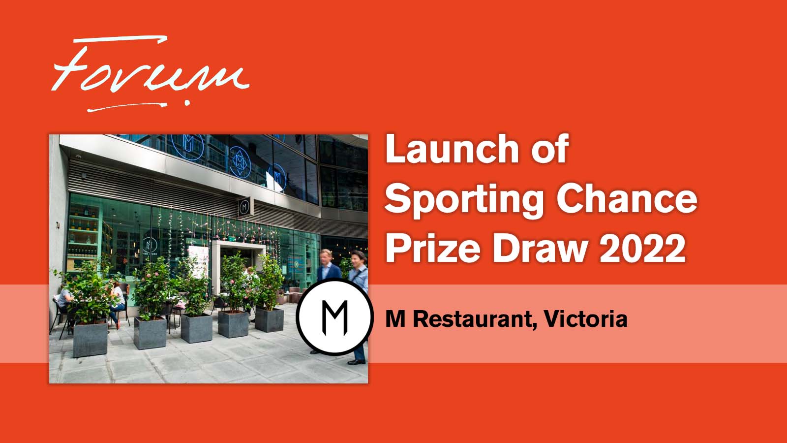 Sporting Chance Prize Draw launch